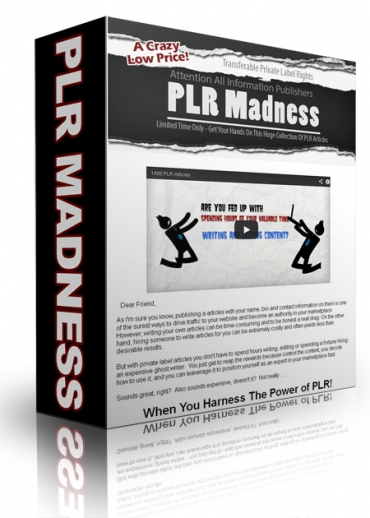 PLR Madness 1400 Articles
