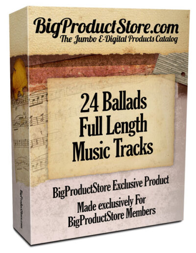 24 Ballads PLR Royalty Free Music