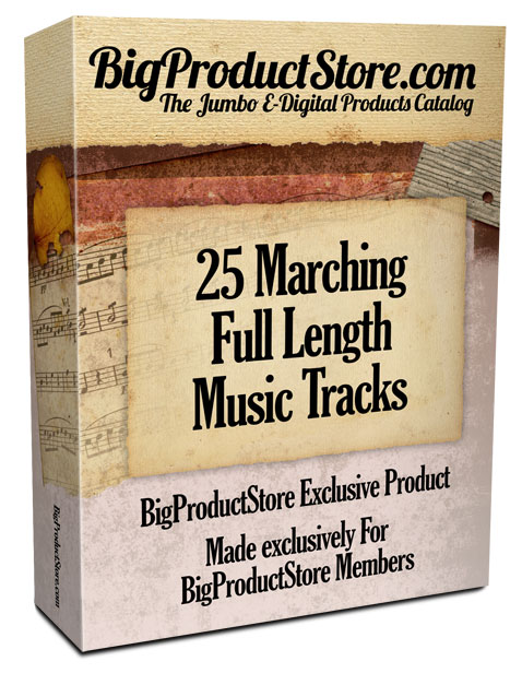 25 Marching PLR Royalty Free Music