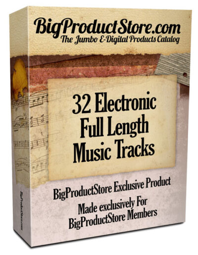 32 Electronic PLR Royalty Free Music