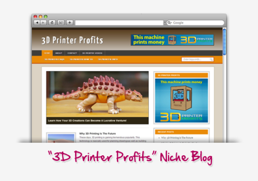 3D Printer Profits Niche Blog