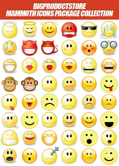 52 Smiley Icons Set