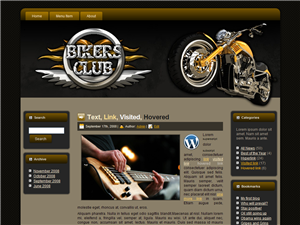 Bikers Club WP Theme