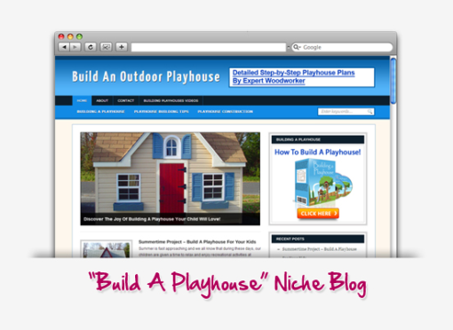 Build An Outdoor Playhouse Niche Blog