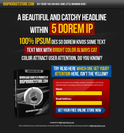 Dark Squeeze Page Template