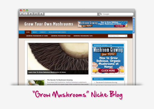 Grow Your Own Mushroom Niche Blog