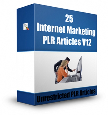25 Internet Marketing PLR Articles V 12
