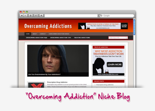Overcoming Addictions Niche Blog