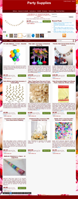 Party Supplies Web Store Niche Blog