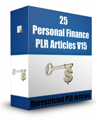 25 Personal Finance PLR Articles V 15