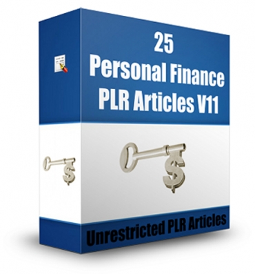 25 Personal Finance PLR Articles V 11