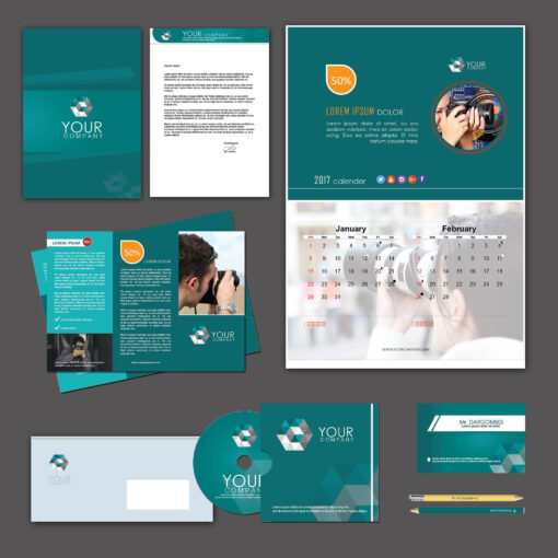 Photographic Print Design Template Pack