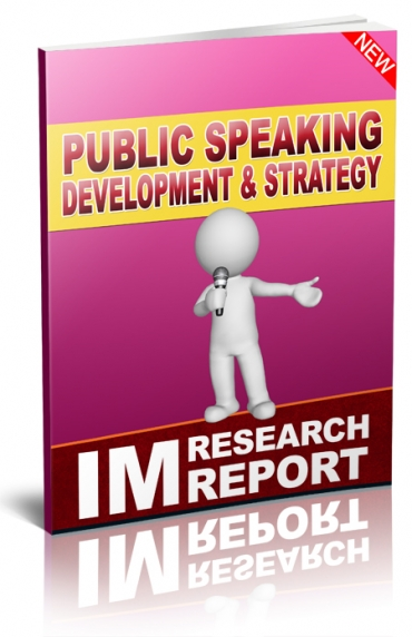 Public Speaking Development And Strategy