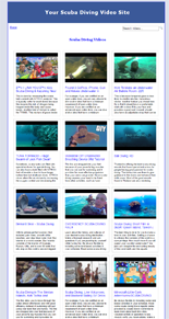 Scuba Diving Video Site Builder Software