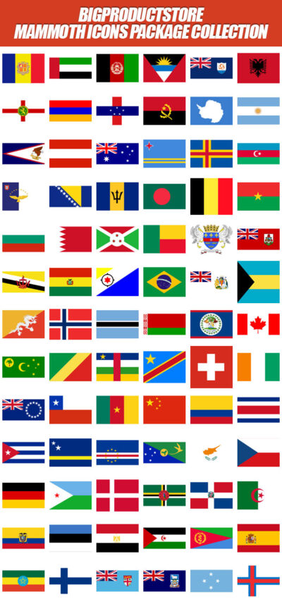 World Flag Icons Collection