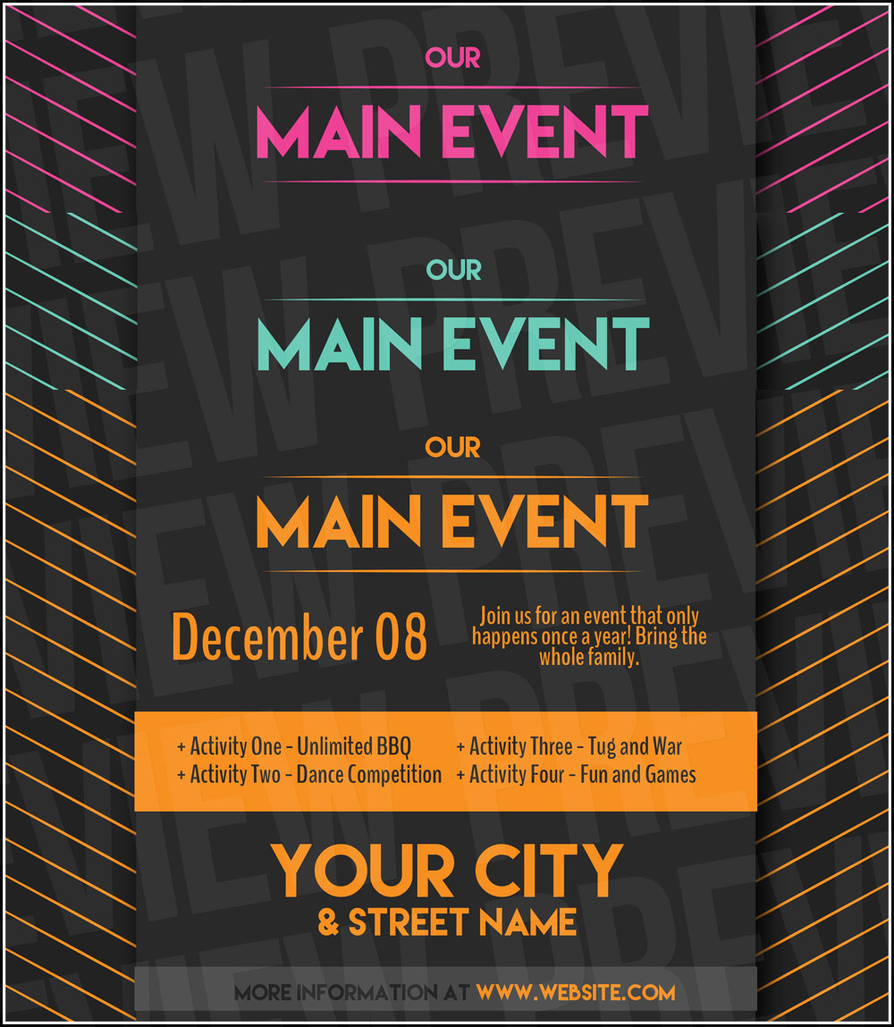 Template Flyer Event